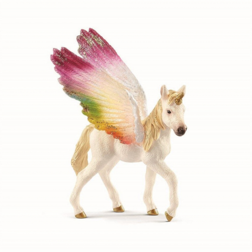 Schleich Winged Rainbow Unicorn, Foal ryhmässä LELUT / Figuurit ja leikkisarjat @ Spelexperten (70577)