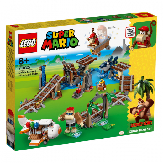 LEGO Super Mario - Diddy Kongin kaivosvaunuretki  ryhmässä LELUT / LEGO / LEGO Super Mario @ Spelexperten (71425)