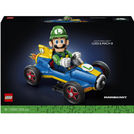 LEGO Super Mario - Mario Kart - Luigi & Mach 8  ryhmässä LELUT / LEGO / LEGO Super Mario @ Spelexperten (72050)
