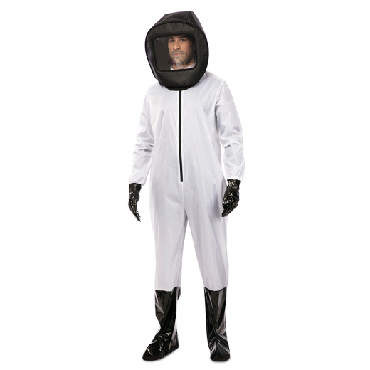 Costume - White Hazmat Suit ryhmässä LELUT / Naamiaiset / Halloween / Naamiaisasut / Naamiaisasuja aikuisille @ Spelexperten (721145-TML)