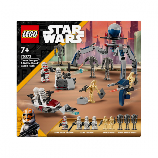 LEGO Star Wars - Clone Trooper™ & Battle Droid™ Battle Pack ryhmässä LELUT / LEGO / LEGO Star Wars @ Spelexperten (75372)