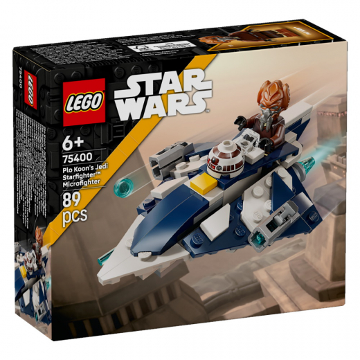 LEGO Star Wars - Plo Koon's Jedi Starfighter Microfighter ryhmässä LELUT / LEGO / LEGO Star Wars @ Spelexperten (75400)