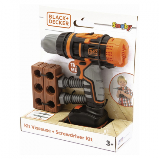 Black & Decker - Mechanical Drill & Acc ryhmässä LELUT / Roolipeli / Lelutyökalut @ Spelexperten (7600360194)