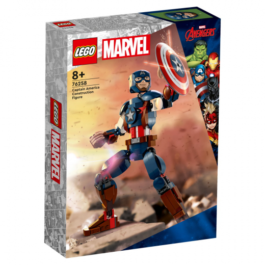 LEGO Marvel - Captain America -rakennushahmo ryhmässä LELUT / LEGO @ Spelexperten (76258)