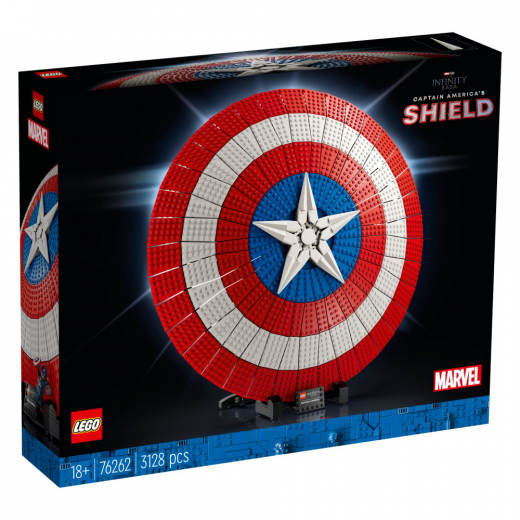 LEGO Marvel - Captain American kilpi ryhmässä LELUT / LEGO @ Spelexperten (76262)