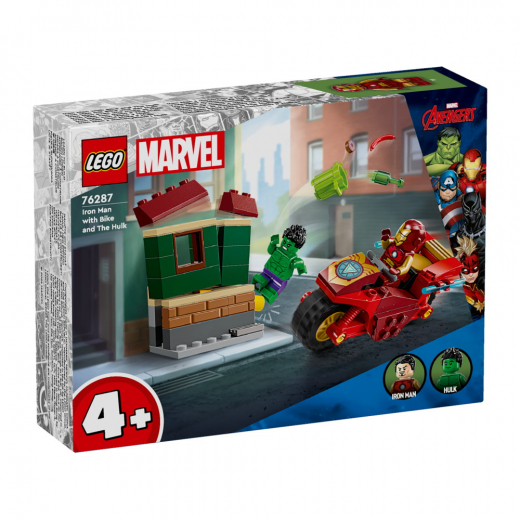 LEGO Marvel - Iron Man moottoripyörällä ja Hulk ryhmässä LELUT / LEGO @ Spelexperten (76287)