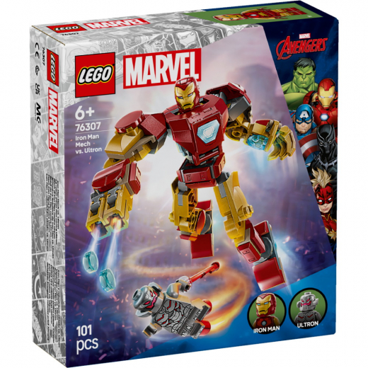 LEGO Marvel - Iron Manin robotti vastaan Ultron ryhmässä LELUT / LEGO @ Spelexperten (76307)