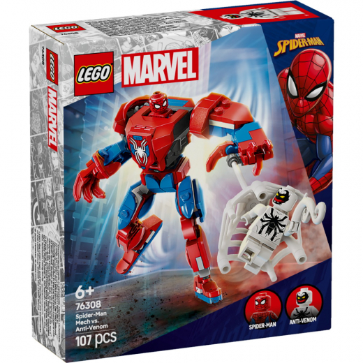 LEGO Marvel - Spider-Manin robotti vastaan Anti-Venom ryhmässä LELUT / LEGO @ Spelexperten (76308)