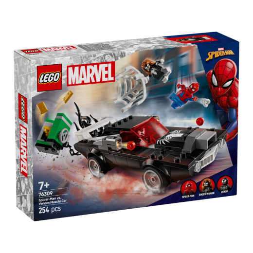 LEGO Marvel - Spider-Man vastaan Venom-muskeliauto ryhmässä LELUT / LEGO @ Spelexperten (76309)