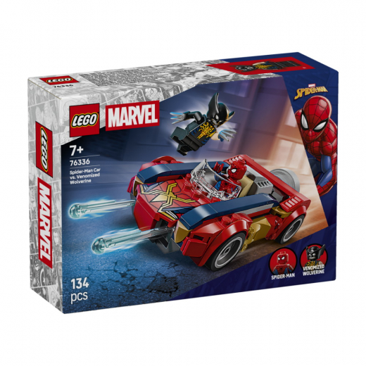 LEGO Marvel - Spider-Manin Auto Vastaan Venomiksi Muuttunut Wolverine ryhmässä LELUT / LEGO / LEGO Marvel @ Spelexperten (76336)