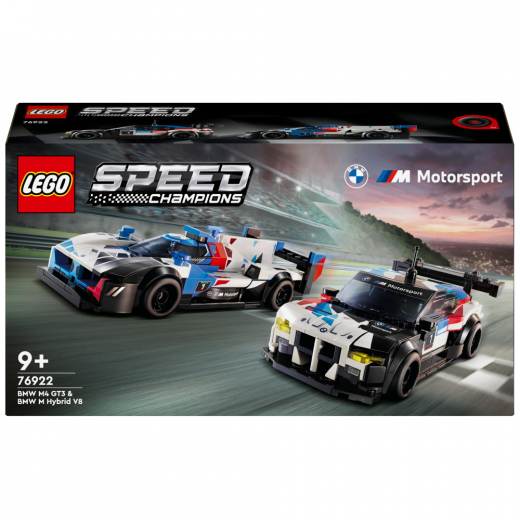 LEGO Speed Champions - BMW M4 GT3 och BMW M Hybrid V8 kilpa-autot ryhmässä LELUT / LEGO @ Spelexperten (76922)
