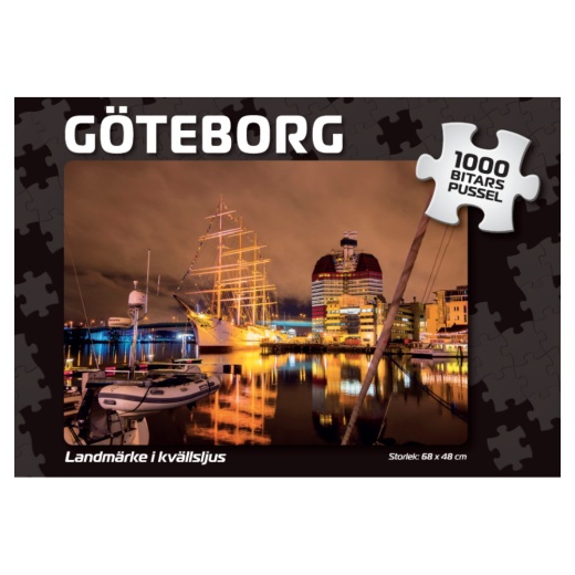 Palapeli: Göteborg Landmärke i kvällsljus 1000 Palaa ryhmässä PALAPELIT / 1000 palaa @ Spelexperten (7836)