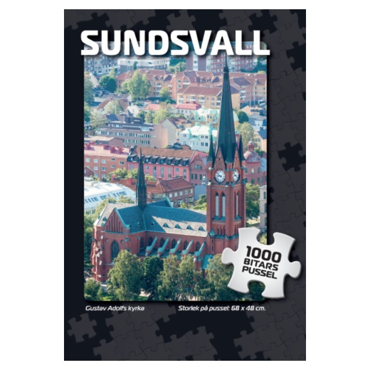 Palapeli: Sundsvall Gustav Adolfs kyrka 1000 Palaa ryhmässä PALAPELIT / 1000 palaa @ Spelexperten (7880)