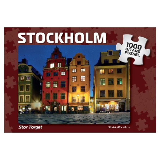 Palapeli: Stockholm Stor Torget 1000 Palaa ryhmässä PALAPELIT / 1000 palaa @ Spelexperten (7891)