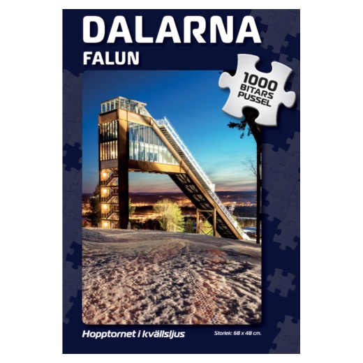 Palapeli: Falun Hopptornet i kvällsljus 1000 Palaa ryhmässä PALAPELIT / 1000 palaa @ Spelexperten (7903)