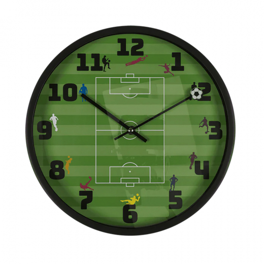 Wall clock Football, 30 cm ryhmässä LELUT / Kalusteet @ Spelexperten (793307)
