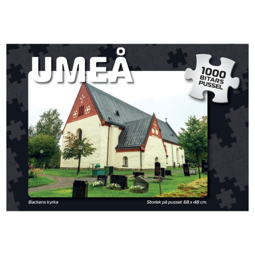 Palapeli: Umeå Backens kyrka 1000 Palaa ryhmässä PALAPELIT / 1000 palaa @ Spelexperten (7981)