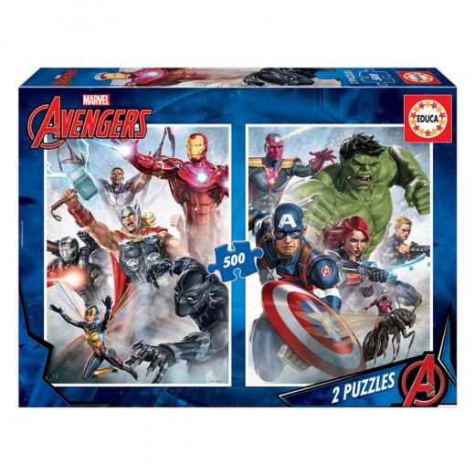 Educa Marvel Avengers 2x500 Palaa ryhmässä PALAPELIT / Educa @ Spelexperten (80-17994)