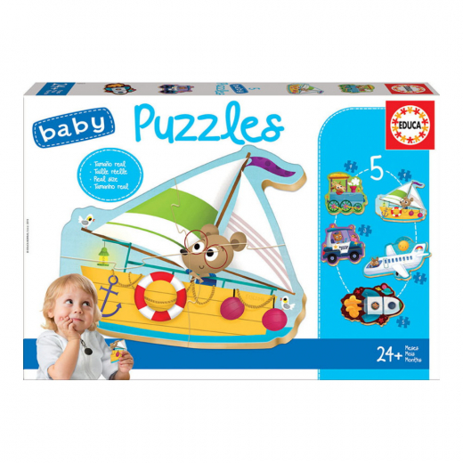 Educa palapeli Baby Vehicles 2, 3-5 Palaa ryhmässä PALAPELIT / Lasten palapelit @ Spelexperten (80-18059)
