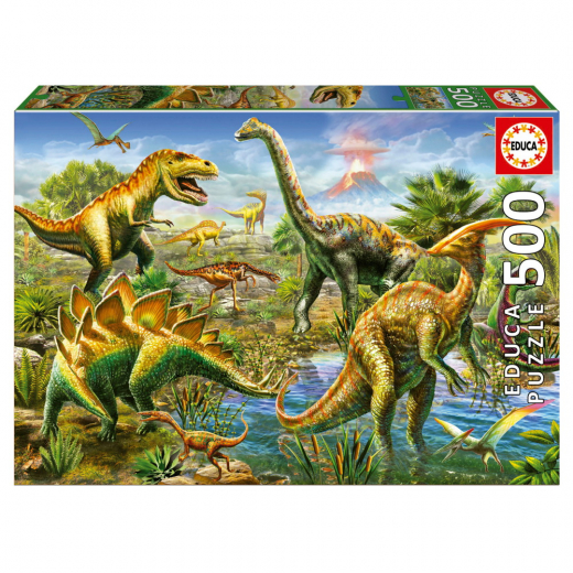 Educa: Jurassic Playground 500 Palaa ryhmässä PALAPELIT / < 750 palaa @ Spelexperten (80-19903)