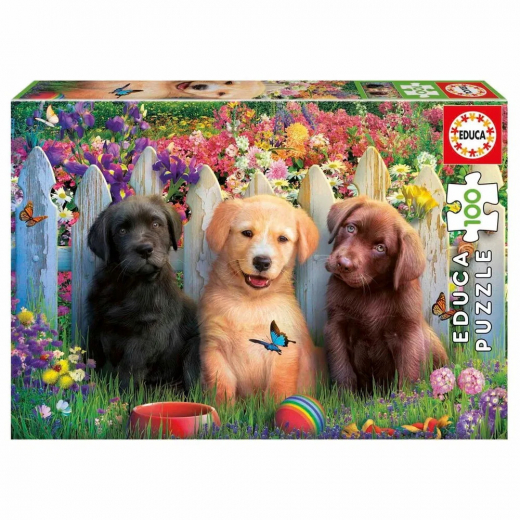 Educa: Posing Puppies 100 Palaa ryhmässä PALAPELIT / Lasten palapelit @ Spelexperten (80-19994)