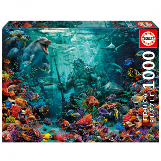 Educa: Coral Reef Poseidon 1000 Palaa ryhmässä PALAPELIT / 1000 palaa @ Spelexperten (80-20174)
