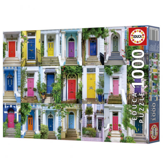 Educa: Doors of Notting Hill 1000 Palaa ryhmässä PALAPELIT / 1000 palaa @ Spelexperten (80-20177)