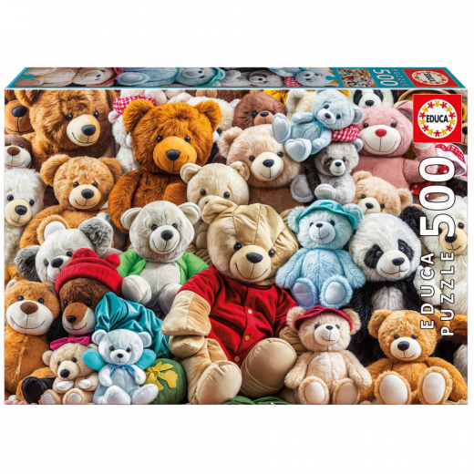 Educa: Teddy Bears 500 Palaa ryhmässä PALAPELIT / < 750 palaa @ Spelexperten (80-20242)