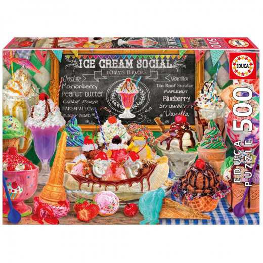 Educa: Ice Cream Shop 500 Palaa ryhmässä PALAPELIT / < 750 palaa @ Spelexperten (80-20251)