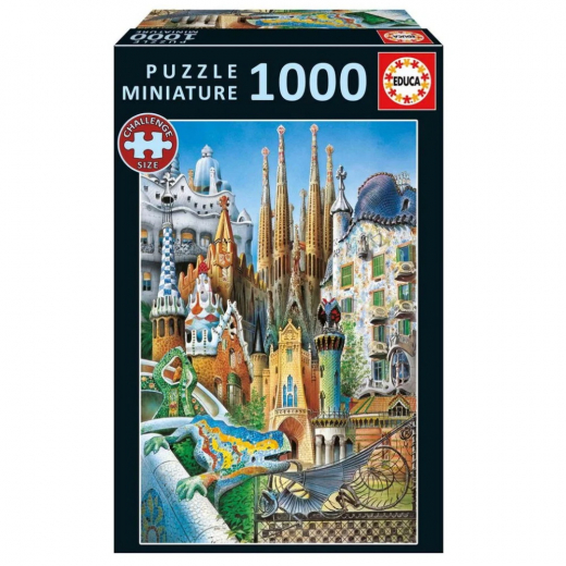Educa Miniature: Collage Gaudi 1000 Palaa ryhmässä PALAPELIT / 1000 palaa @ Spelexperten (80-20376)