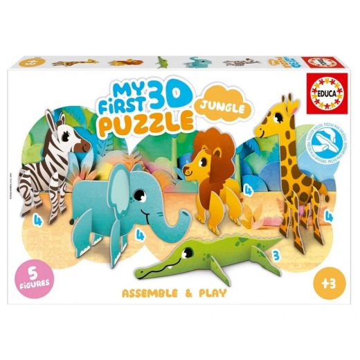 Educa My First 3D Puzzle - Jungle 19 Palaa ryhmässä PALAPELIT / Lasten palapelit @ Spelexperten (80-20432)