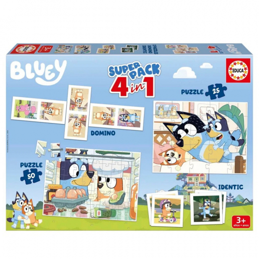 Bluey Superpack - 4 in 1 ryhmässä SEURAPELIT / Lastenpelit @ Spelexperten (80-20475)