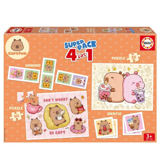 Capyfun - Super Pack 4in1 ryhmässä PALAPELIT / Lasten palapelit @ Spelexperten (80-20481)