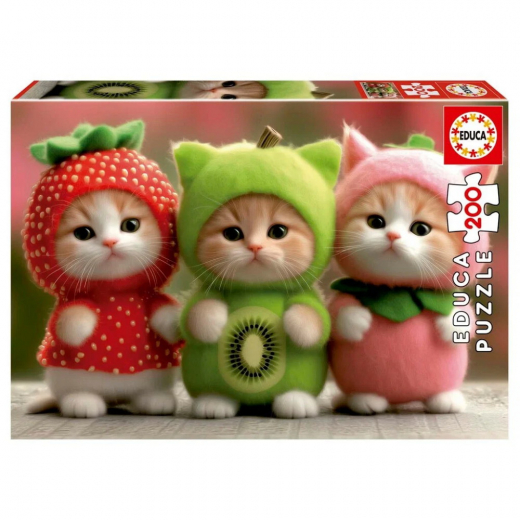 Educa Palapeli: Fruitie kitties 200 Palaa ryhmässä PALAPELIT / < 750 palaa @ Spelexperten (80-20496)