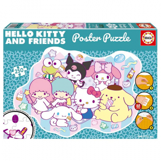 Educa Poster Palapeli: Hello Kitty And Friends 250 Palaa ryhmässä PALAPELIT / < 750 palaa @ Spelexperten (80-20506)