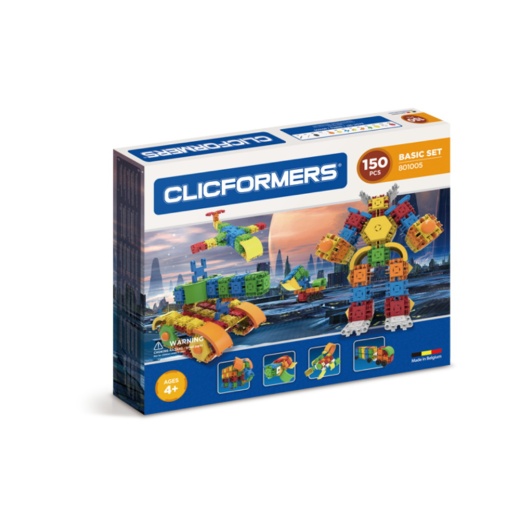 Clicformers - Basic Set - 150 osaa ryhmässä LELUT / Rakennuspalikat / Clics @ Spelexperten (801005)