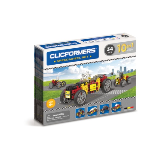 Clicformers - Speed Wheel Set - 34 osaa ryhmässä LELUT / Rakennuspalikat / Clics @ Spelexperten (803001)