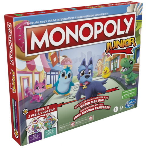 Monopoly Junior (FI) ryhmässä SEURAPELIT / Pelisarjat / Monopoly @ Spelexperten (803130)