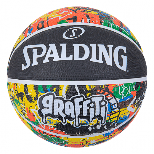 Spalding Rainbow Graffiti Rubber Basketball sz 7 ryhmässä ULKOPELIT / Koripallo @ Spelexperten (84372Z)