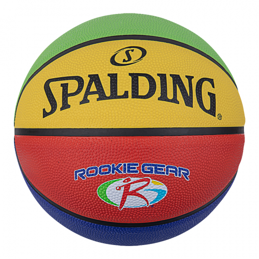 Spalding Rookie Gear Multi Color Rubber Basketball sz 4 ryhmässä  @ Spelexperten (84393Z)
