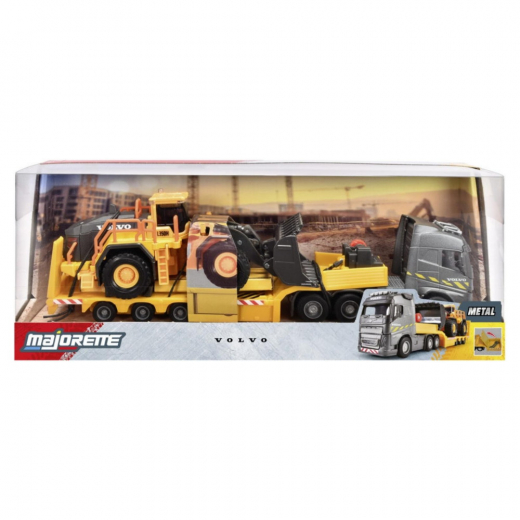 Majorette - Volvo FH16-kuorma-auto pyöräkuormaajalla 1:43 ryhmässä LELUT / Leluajoneuvot @ Spelexperten (8503726002)