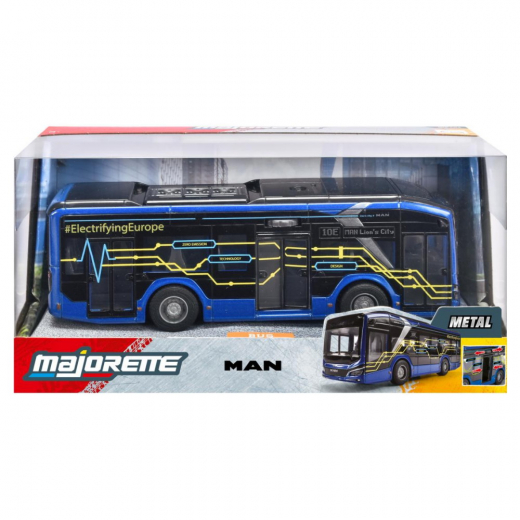 Majorette - MAN Lion's Kaupungin bussi 10E 1:43 ryhmässä LELUT / Leluajoneuvot @ Spelexperten (8503743004)