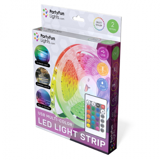 PFL LED Light Strip Multi-Color 2m ryhmässä LELUT / Hauskoja gempaimia / Ääni & valo @ Spelexperten (86807)