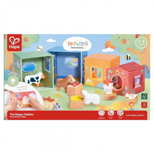 Hape Iloinen talli ryhmässä LELUT / Lasten & vauvojen / Lasten ja vauvojen lelut @ Spelexperten (87-3437)