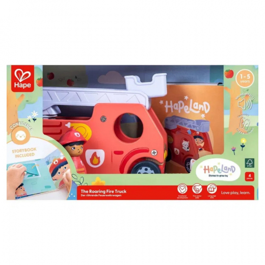 Hape Meluisa paloauto ja ääni ryhmässä LELUT / Lasten & vauvojen / Lasten ja vauvojen lelut @ Spelexperten (87-3440)