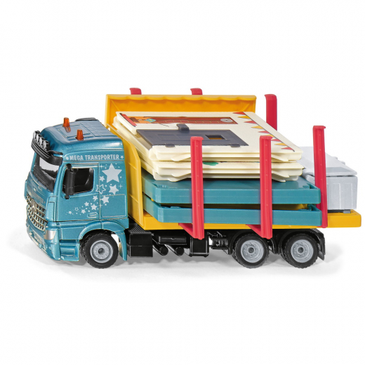 Siku Super 1:50 - Prefab House Transporter ryhmässä LELUT / Leluajoneuvot / Siku / Siku 1:50 @ Spelexperten (88356200)