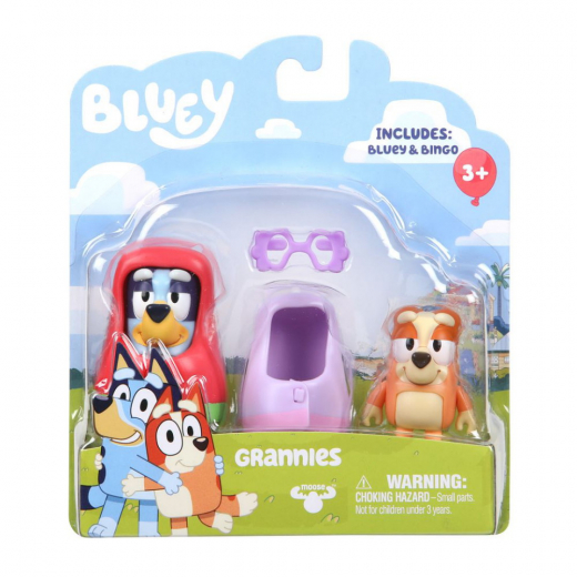 Bluey 2 pack figures, Granny ryhmässä UUTTA @ Spelexperten (90076-1)