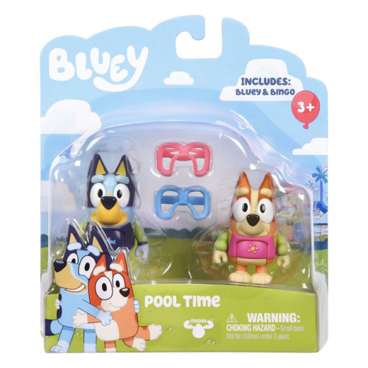 Bluey 2 pack figures, Pool Time ryhmässä LELUT / Figuurit ja leikkisarjat / Bluey @ Spelexperten (90076-3)