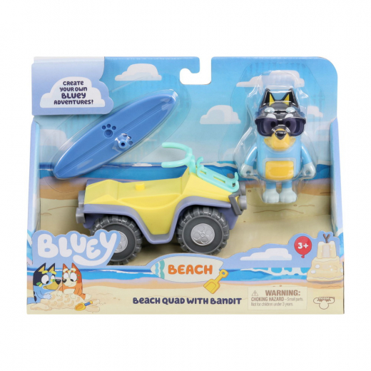 BLUEY Beach buggy play set ryhmässä LELUT / Figuurit ja leikkisarjat @ Spelexperten (90183)