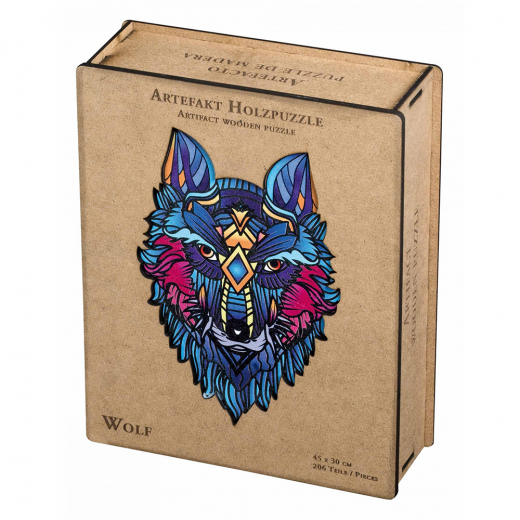 Artefakt Wooden Puzzle - Wolf 206 Palaa ryhmässä PALAPELIT / Puinen palapeli @ Spelexperten (9020)